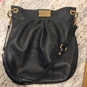 Black leather Marc Jacobs hobo bag